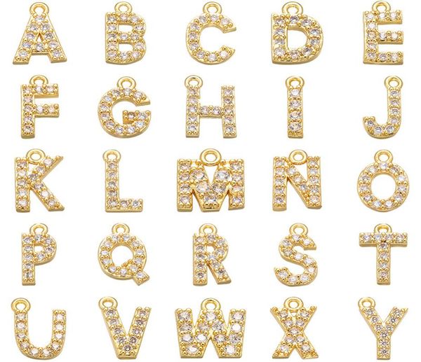 26 pcsset simple classic custom az 26 alphabet letter charm gold color copper zircon charm name pendant original woman jewelry5957359, Bronze;silver
26 pcsset simple classic custom az 26 alphabet letter charm gold color copper zircon charm name pendant original woman jewelry5957359, Bronze;silver