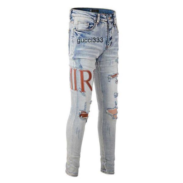 ripped cool amirly hole personalized men's stylish leisure jeans brand street designer patch high fashion design pants slim leings c6zf, Blue
ripped cool amirly hole personalized men's stylish leisure jeans brand street designer patch high fashion design pants slim leings c6zf, Blue