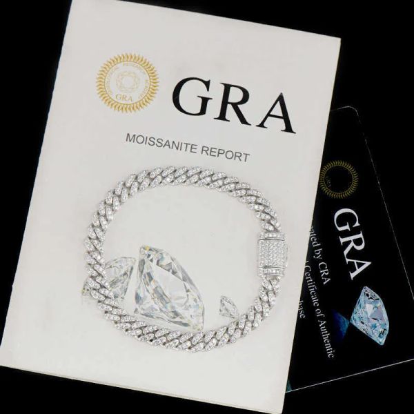 8mm width 925 sterling silver iced out vvs moissanite with gra certification cuban link bracelet hiphop jewelry for men women
8mm width 925 sterling silver iced out vvs moissanite with gra certification cuban link bracelet hiphop jewelry for men women