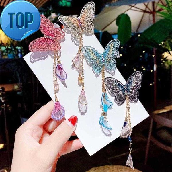 other hanfu butterfly hairpins long hair clips metal tassel elegant headwear girls children antique party accessories, Golden;white
other hanfu butterfly hairpins long hair clips metal tassel elegant headwear girls children antique party accessories, Golden;white