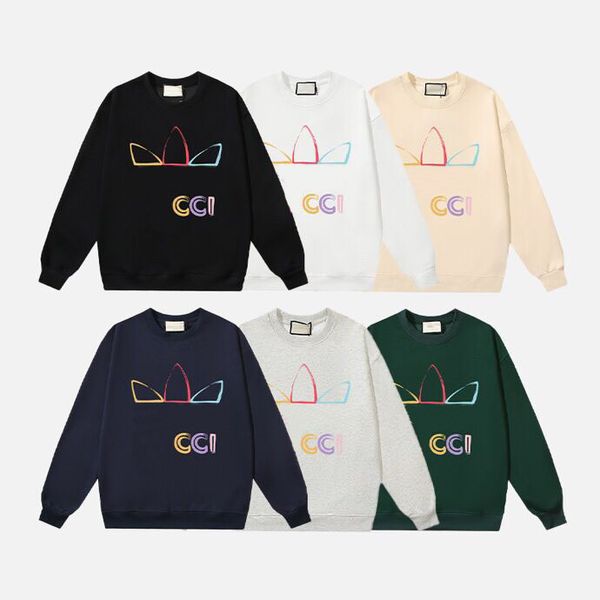 men's plus size hoodie and sweatshirt designer letter embroidered round neck sweater classic jacquard sweater color black and white siz, Black;brown
men's plus size hoodie and sweatshirt designer letter embroidered round neck sweater classic jacquard sweater color black and white siz, Black;brown