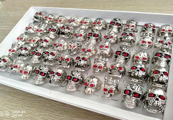 50pcs red cz eyes skull carved metal rings men skelekon retro vintage big silver ring fashion party gifts man accessories size mix2259414, Golden;silver
50pcs red cz eyes skull carved metal rings men skelekon retro vintage big silver ring fashion party gifts man accessories size mix2259414, Golden;silver