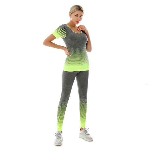 women's tracksuits women 2pcs seamless fitness yoga suit without chest pad gym sportswear set knitted gradient clothing suits size 2307, Gray
women's tracksuits women 2pcs seamless fitness yoga suit without chest pad gym sportswear set knitted gradient clothing suits size 2307, Gray