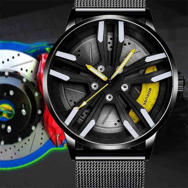 watches 2023 new men wheel rim hub watch stainless steel mesh belt sport car waterproof creative leather clock montre homme 220726, Slivery;golden
watches 2023 new men wheel rim hub watch stainless steel mesh belt sport car waterproof creative leather clock montre homme 220726, Slivery;golden