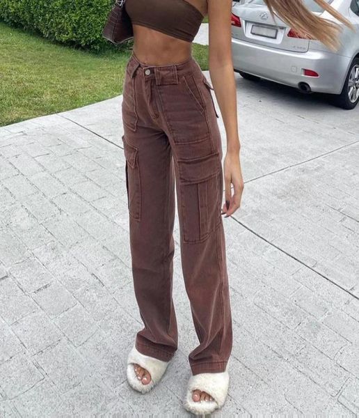 women039s jeans brown vintage baggy women 90s streetwear pockets wide leg cargo pants low waist straight denim trousers y2k vaq8235636, Blue
women039s jeans brown vintage baggy women 90s streetwear pockets wide leg cargo pants low waist straight denim trousers y2k vaq8235636, Blue
