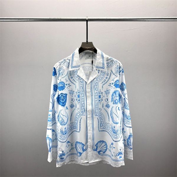 2 men's casual shirts luxury floral print for men's autumn long sleeve slim asual shirt business social formal dress street party, White;black
2 men's casual shirts luxury floral print for men's autumn long sleeve slim asual shirt business social formal dress street party, White;black