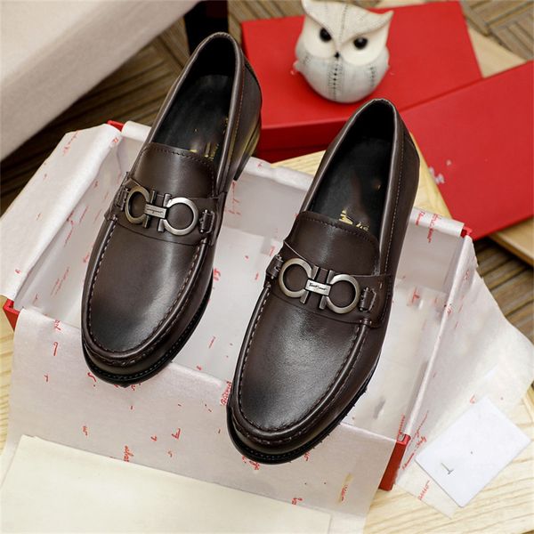 men dress shoes formal brand business brogue flats men's casual genuine leather loafers wedding party shoes size 38-46, Black
men dress shoes formal brand business brogue flats men's casual genuine leather loafers wedding party shoes size 38-46, Black