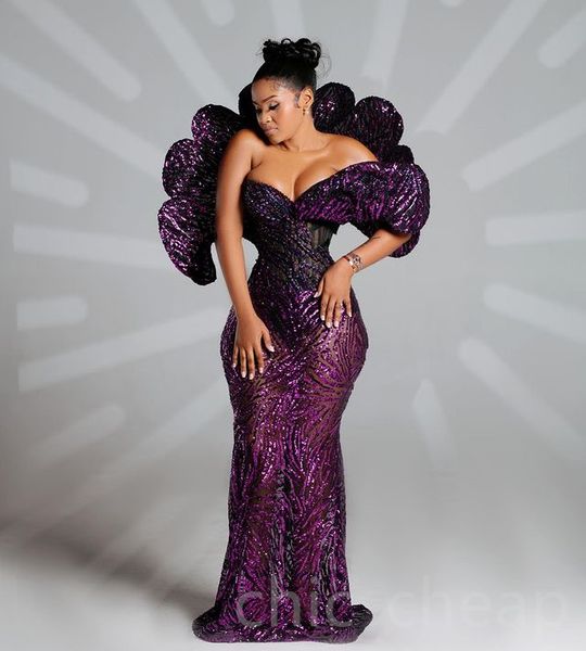 2023 aso ebi purpled mermaid prom dress sequined lace evening formal party second reception birthday engagement gowns dresses robe de soiree, Black
2023 aso ebi purpled mermaid prom dress sequined lace evening formal party second reception birthday engagement gowns dresses robe de soiree, Black