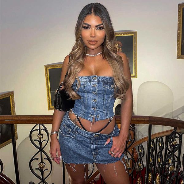 designer solid denim pocket fashion button vest women casual bare midriff wrapped chest sleeveless crop streetwear tanks, White
designer solid denim pocket fashion button vest women casual bare midriff wrapped chest sleeveless crop streetwear tanks, White