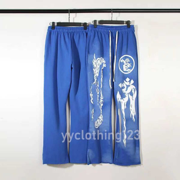 men's and women's matching pants high street trend hallstar studies blue gray mud print vintage designer flared casual pants fashi, Black
men's and women's matching pants high street trend hallstar studies blue gray mud print vintage designer flared casual pants fashi, Black