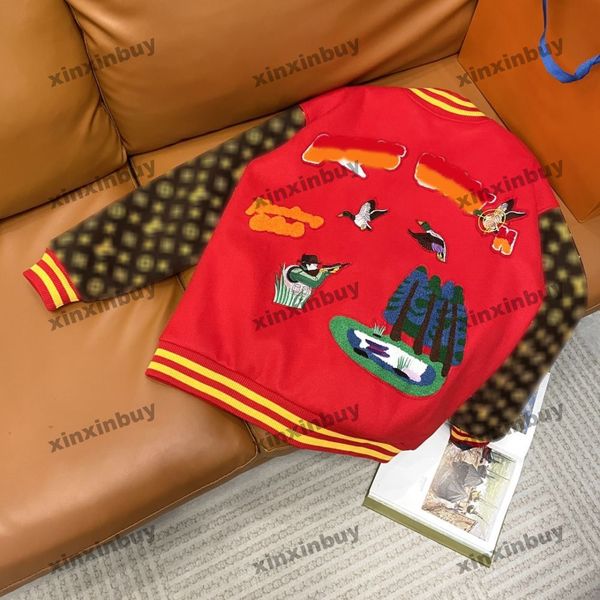 xinxinbuy men designer coat jacket 2023towel embroidery letter leather long sleeve women yellow black blue red s-2xl, Black;brown
xinxinbuy men designer coat jacket 2023towel embroidery letter leather long sleeve women yellow black blue red s-2xl, Black;brown