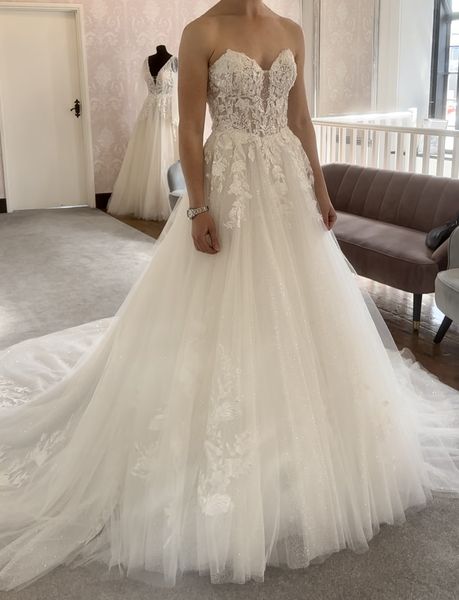 new sparking wedding dress sweetheart applique bridal gowns garden bride dress sweep train vestidos de novia 2023 custom made bridal wedding, White
new sparking wedding dress sweetheart applique bridal gowns garden bride dress sweep train vestidos de novia 2023 custom made bridal wedding, White