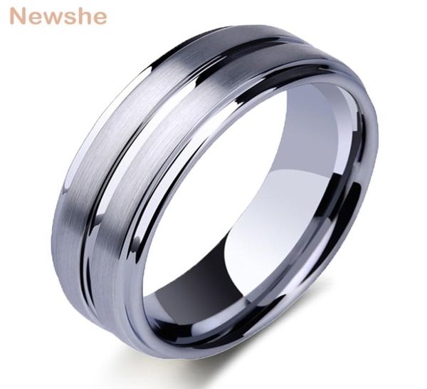 newshe tungsten carbide rings for men groove ring 8mm mens wedding band charm jewelry gift size 813 trx061 2103101995801, Silver
newshe tungsten carbide rings for men groove ring 8mm mens wedding band charm jewelry gift size 813 trx061 2103101995801, Silver