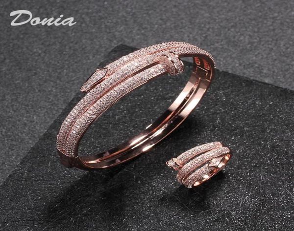 donia jewelry luxury bangle party european and american fashion classic large nails copper microinlaid zircon bracelet ring set w9332218, Black
donia jewelry luxury bangle party european and american fashion classic large nails copper microinlaid zircon bracelet ring set w9332218, Black