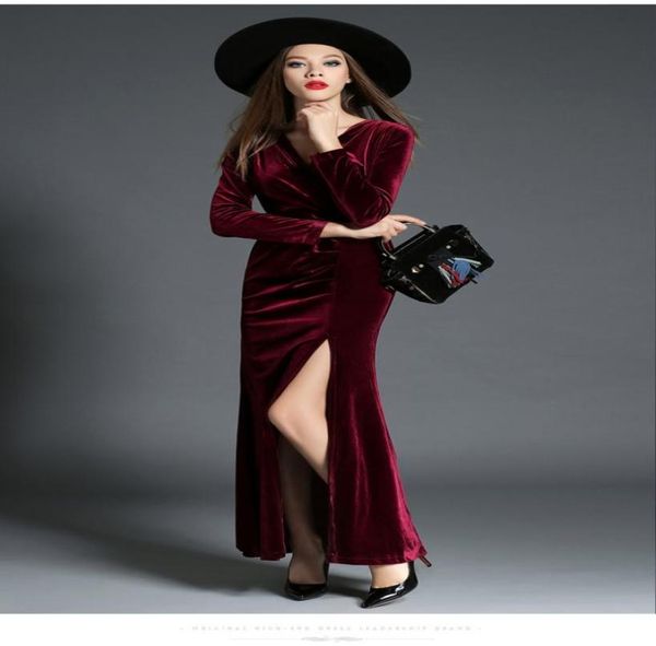 burgundy velvet dresses party evening side slit long sleeves prom dress ankle length plus size formal gowns9931460, Black
burgundy velvet dresses party evening side slit long sleeves prom dress ankle length plus size formal gowns9931460, Black
