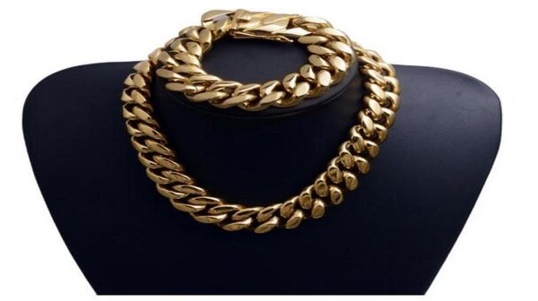 men039s cuban chain hip hop titanium steel stainless steel 22mm necklace 18k vacuum plating gold necklace bracelet set7428484, Silver
men039s cuban chain hip hop titanium steel stainless steel 22mm necklace 18k vacuum plating gold necklace bracelet set7428484, Silver