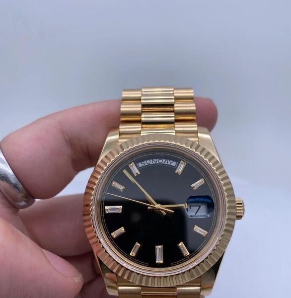 17style watch 40mm meteorite dial week calendar 228206 228235 228238 116610 diamond nail presidential men's automatic watches wristwatc, Slivery;brown
17style watch 40mm meteorite dial week calendar 228206 228235 228238 116610 diamond nail presidential men's automatic watches wristwatc, Slivery;brown