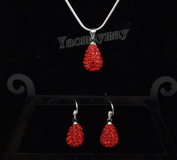 crystal jewelry set 9 colors rhinestone water drop shaped pendant earrings and necklace for party 5 setslot whole3614579, Silver
crystal jewelry set 9 colors rhinestone water drop shaped pendant earrings and necklace for party 5 setslot whole3614579, Silver