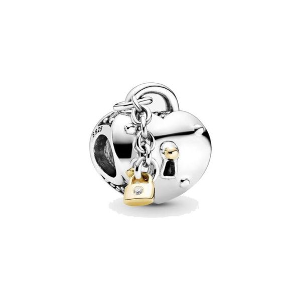 fine jewelry authentic 925 sterling silver bead fit charm two-tone heart and lock charms bracelets safety chain pendant diy beads4263844, Bronze;silver
fine jewelry authentic 925 sterling silver bead fit charm two-tone heart and lock charms bracelets safety chain pendant diy beads4263844, Bronze;silver