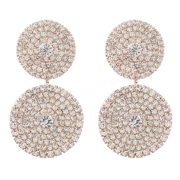 trend metal rhinestone round multilayer dangle earrings wedding party charm accessories women's luxury jewelry, Silver
trend metal rhinestone round multilayer dangle earrings wedding party charm accessories women's luxury jewelry, Silver