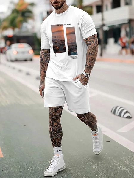 men's clothing legnd men slogan shorts, White;black 
men's clothing legnd men slogan shorts, White;black