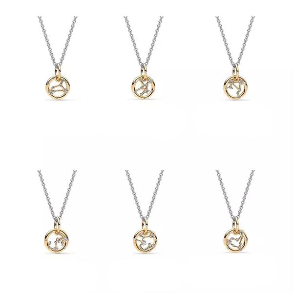 2023 women necklace 12 constellation pendant diy fit pandora necklace designer jewelry christmas gift with box, Silver
2023 women necklace 12 constellation pendant diy fit pandora necklace designer jewelry christmas gift with box, Silver