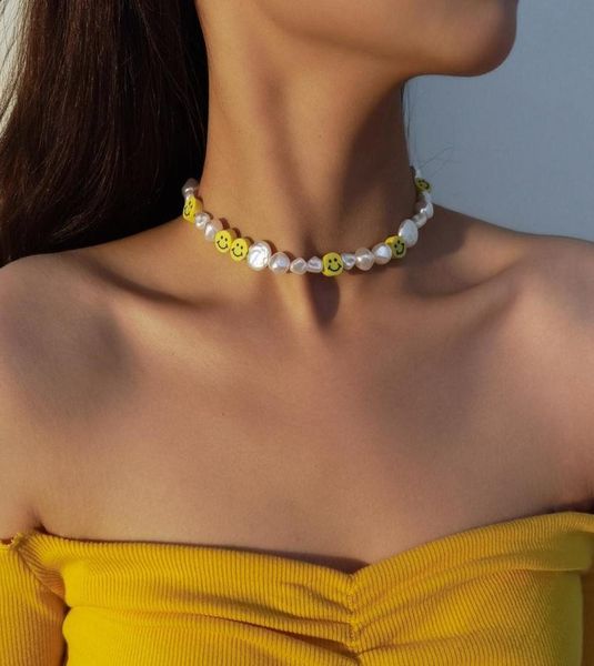 s diezi korean irregular imitation pearl choker for women cute sweet girls smile face beads necklace jewelry1332505, Silver
s diezi korean irregular imitation pearl choker for women cute sweet girls smile face beads necklace jewelry1332505, Silver