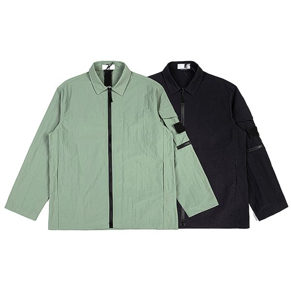 

TOPSTONEY 2023 Thin Spring And Autumn Lapels Leisure Fashion Jacket Trend Jacket Couple Clothes ST-2289, Green