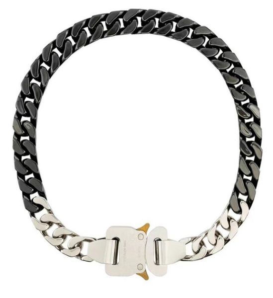 ins 1017 alyx 9sm necklace ceramic stitching titanium steel buckle cuban chain hiphop tide5470659, Silver
ins 1017 alyx 9sm necklace ceramic stitching titanium steel buckle cuban chain hiphop tide5470659, Silver