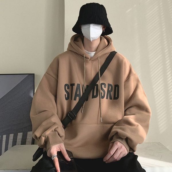 men's hoodies sweatshirts high class brown sweater in spring and autumn hooded hiphop fashion brand american retro lettered casual coat, Black
men's hoodies sweatshirts high class brown sweater in spring and autumn hooded hiphop fashion brand american retro lettered casual coat, Black