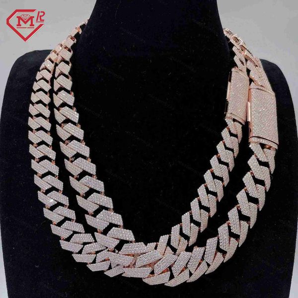 hip hop 925 sterling silver 20mm gra vvs moissanite diamond jewelry rose gold plated cuban link chains moissanite necklace
hip hop 925 sterling silver 20mm gra vvs moissanite diamond jewelry rose gold plated cuban link chains moissanite necklace