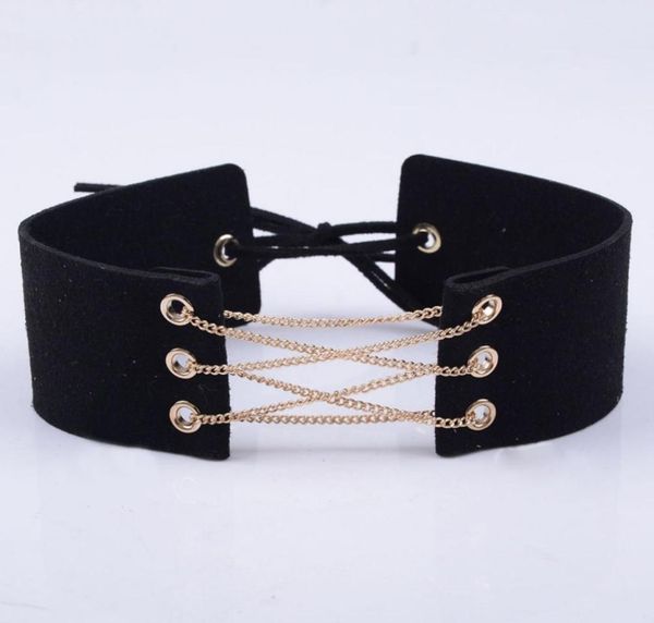 whole women syede lace up choker necklace thick 5 color velvet corset leather choker collares wrap clavicle gothic choker3528875, Golden;silver
whole women syede lace up choker necklace thick 5 color velvet corset leather choker collares wrap clavicle gothic choker3528875, Golden;silver