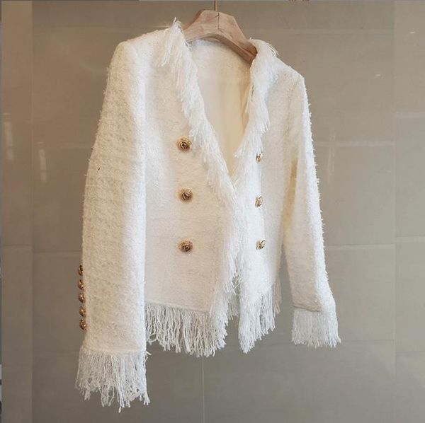 708 2023 autumn runway brand same style women coat tweed striped long sleeve v neck white fashion clothes womens huilin, Black;brown
708 2023 autumn runway brand same style women coat tweed striped long sleeve v neck white fashion clothes womens huilin, Black;brown