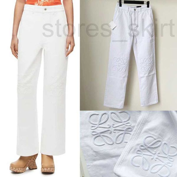 women's jeans designer spring summer new same style towel embroidery decoration casual super versatile white straight barrel for women, Blue
women's jeans designer spring summer new same style towel embroidery decoration casual super versatile white straight barrel for women, Blue
