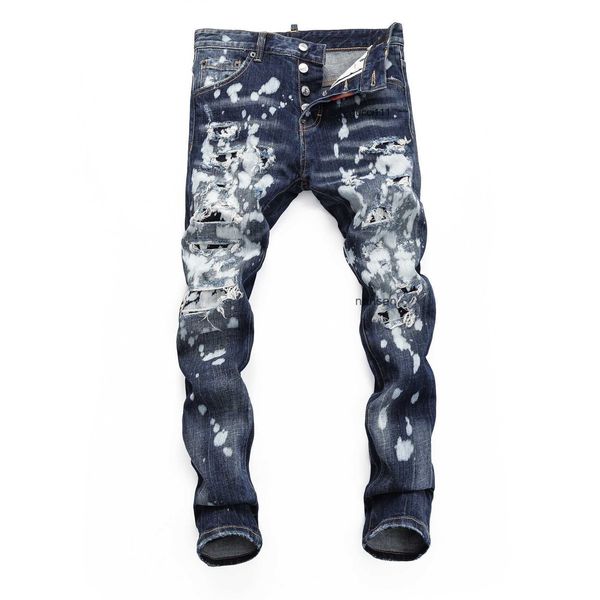 students' d2 dsq dsquare 2 designer jeans men's jeans spring and autumn hole breaking elastic college water wash feet tight nightc, Blue
students' d2 dsq dsquare 2 designer jeans men's jeans spring and autumn hole breaking elastic college water wash feet tight nightc, Blue