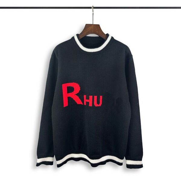 men's plus size hoodie and sweatshirt designer letter embroidered round neck sweater classic jacquard sweater color black and white siz, Black;brown
men's plus size hoodie and sweatshirt designer letter embroidered round neck sweater classic jacquard sweater color black and white siz, Black;brown