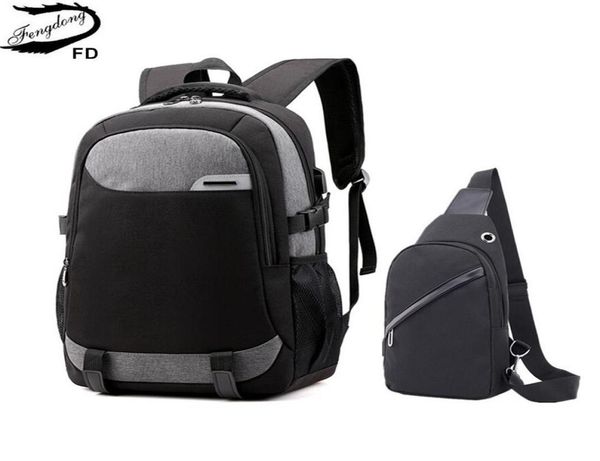 fengdong big school bags for teenagers boys waterproof large school backpack usb charge boy sling chest bag set reflective strip l1649429
fengdong big school bags for teenagers boys waterproof large school backpack usb charge boy sling chest bag set reflective strip l1649429