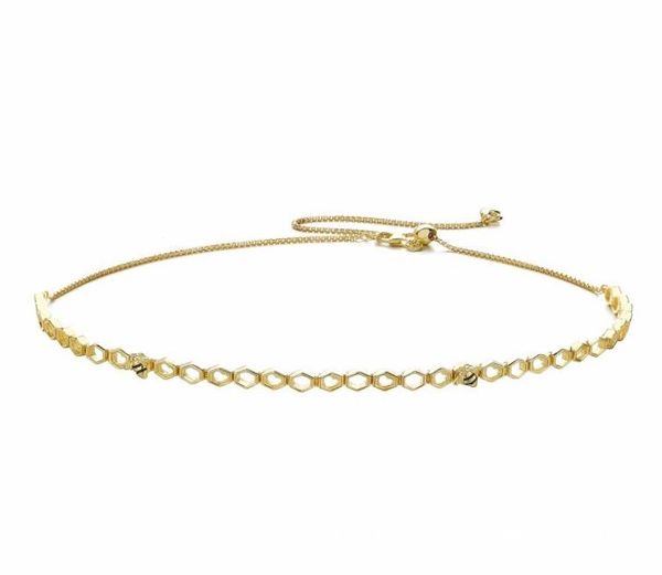 925 sterling silver pan necklace gold color honeycomb shape shine honeybee choker necklace for women wedding gift jewelry5727857
925 sterling silver pan necklace gold color honeycomb shape shine honeybee choker necklace for women wedding gift jewelry5727857