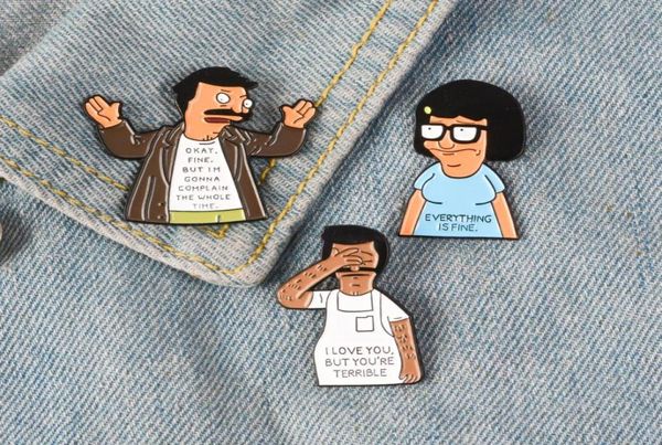 seconds enamel pin i love you bob complaining badge brooch lapel pin shirt collar everything is fine jewelry gift for friends6232323, Gray
seconds enamel pin i love you bob complaining badge brooch lapel pin shirt collar everything is fine jewelry gift for friends6232323, Gray