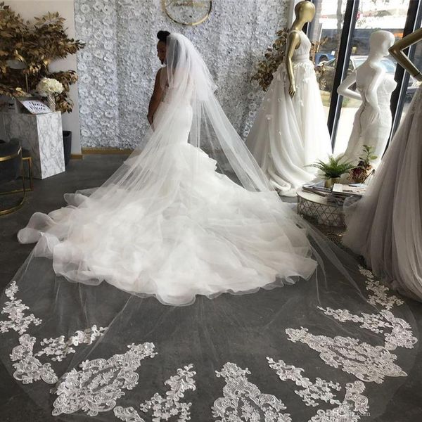 2t vestido de noiva wedding veil cathedral length 3m long lace appliqued bridal veil accessories with comb323p, Black
2t vestido de noiva wedding veil cathedral length 3m long lace appliqued bridal veil accessories with comb323p, Black