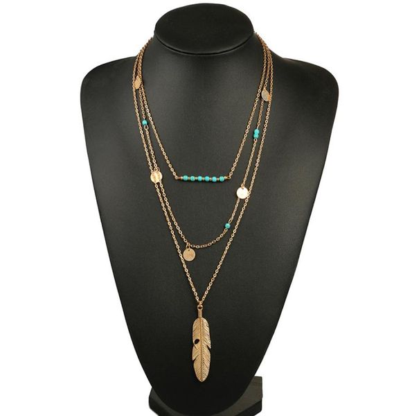 women necklace feather statement necklaces pendants vintage jewelry multi layers long necklace women nl5791095212, Silver
women necklace feather statement necklaces pendants vintage jewelry multi layers long necklace women nl5791095212, Silver