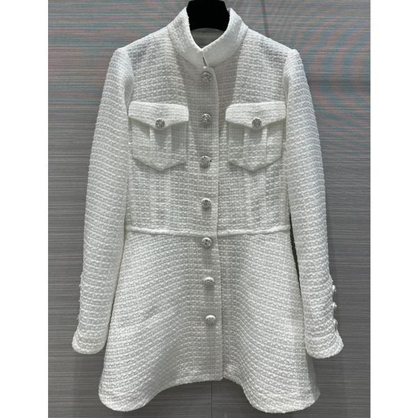 7.22 temperament elegant stand collar collect waist tweed women's jackets, Black;brown
7.22 temperament elegant stand collar collect waist tweed women's jackets, Black;brown