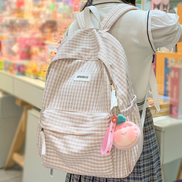 school bags lady cute lapplaid fashion teen female travel book bag student trendy women lattice college backpack girl leisure 230721
school bags lady cute lapplaid fashion teen female travel book bag student trendy women lattice college backpack girl leisure 230721