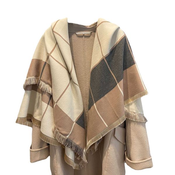 2023 autumn and winter new h letter color matching imitation cashmere scarf women's warm air conditioning shawl mcev, Blue;gray
2023 autumn and winter new h letter color matching imitation cashmere scarf women's warm air conditioning shawl mcev, Blue;gray