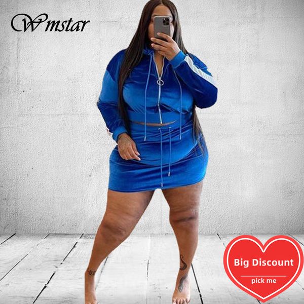 women's plus size tracksuits wmstar women clothes velvet sweatsuit 2 two piece set hoodie mini skirts sets matching outfits wholesale d, Black
women's plus size tracksuits wmstar women clothes velvet sweatsuit 2 two piece set hoodie mini skirts sets matching outfits wholesale d, Black