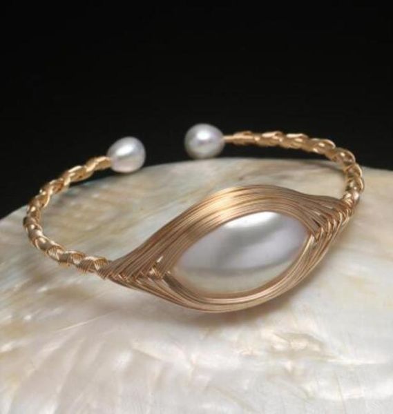 beaded strands bracelets jewelry original design 14k gold flled mabe pearl bracelet handmade bangle for women girl wedding gift ch1179445, Black
beaded strands bracelets jewelry original design 14k gold flled mabe pearl bracelet handmade bangle for women girl wedding gift ch1179445, Black