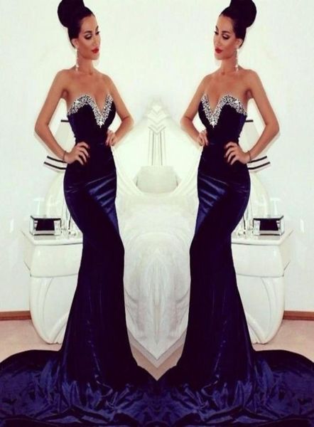 selling 2014 winter sweeteart sequin evening dresses sweep train mermaid prom dresses zipper back velvet navy blue prom dress 1042780, Black
selling 2014 winter sweeteart sequin evening dresses sweep train mermaid prom dresses zipper back velvet navy blue prom dress 1042780, Black