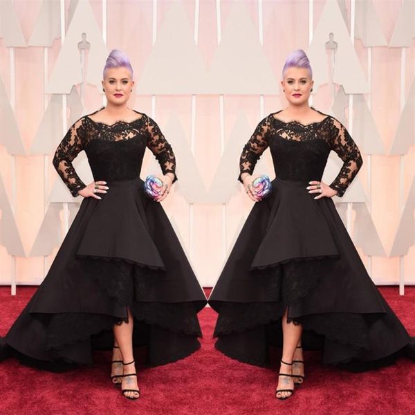 black evening dresses oscar hi-lo lace long sleeve prom gown excellent taffeta runway fashion show plus size formal party evening 1941, Black;red
black evening dresses oscar hi-lo lace long sleeve prom gown excellent taffeta runway fashion show plus size formal party evening 1941, Black;red