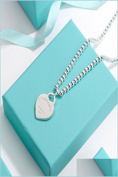 pendant necklaces bead chain design brand heart love necklace gold sier for women jewelry gift drop delivery 2022 dhdkg5487336, Silver
pendant necklaces bead chain design brand heart love necklace gold sier for women jewelry gift drop delivery 2022 dhdkg5487336, Silver