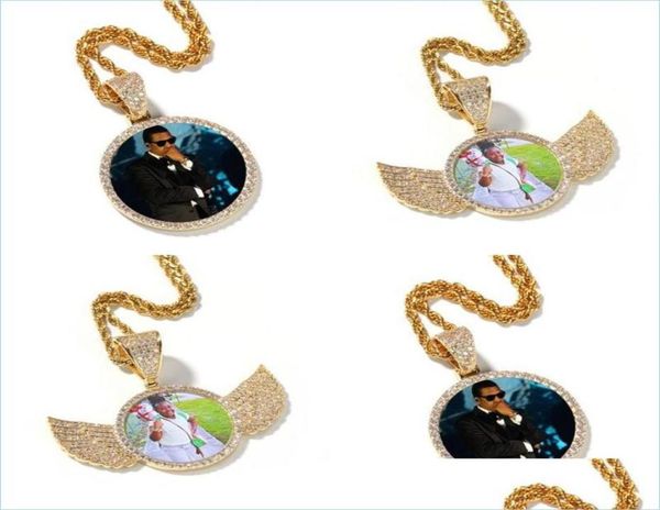 pendant necklaces hip hop iced out custom picture pendant necklace rope chain charm round with shiny wings copper zircon jewelry m2197174, Silver
pendant necklaces hip hop iced out custom picture pendant necklace rope chain charm round with shiny wings copper zircon jewelry m2197174, Silver